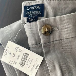 JCrew high-rise girlfriend chino
